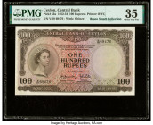 Ceylon Central Bank of Ceylon 100 Rupees 3.6.1952 Pick 53a PMG Choice Very Fine 35. 

HID09801242017

© 2022 Heritage Auctions | All Rights Reserved