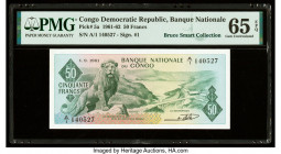 Congo Democratic Republic Banque Nationale du Congo 50 Francs 1.9.1961 Pick 5a PMG Gem Uncirculated 65 EPQ. 

HID09801242017

© 2022 Heritage Auctions...