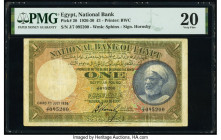 Egypt National Bank of Egypt 1 Pound 7.7.1926 Pick 20 PMG Very Fine 20. 

HID09801242017

© 2022 Heritage Auctions | All Rights Reserved