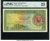 Egypt National Bank of Egypt 50 Pounds 1952 Pick 33 PMG Very Fine 25. Closed pinholes are noted on this example. 

HID09801242017

© 2022 Heritage Auc...