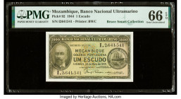 Mozambique Banco Nacional Ultramarino 1 Escudo 23.5.1944 Pick 92 PMG Gem Uncirculated 66 EPQ. 

HID09801242017

© 2022 Heritage Auctions | All Rights ...