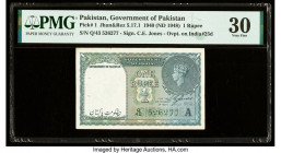 Pakistan Government of Pakistan 1 Rupee ND (1948) Pick 1 Jhunjhunwalla-Razack 5.17.1 PMG Very Fine 30. Staple holes at issue. 

HID09801242017

© 2022...