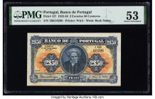 Portugal Banco de Portugal 2 Escudos 50 Centavos 17.11.1922 Pick 127 PMG About Uncirculated 53. Stains noted on this example. 

HID09801242017

© 2022...