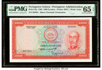 Portuguese Guinea Banco Nacional Ultramarino, Guine 1000 Escudos 30.4.1964 Pick 43a PMG Gem Uncirculated 65 EPQ. 

HID09801242017

© 2022 Heritage Auc...