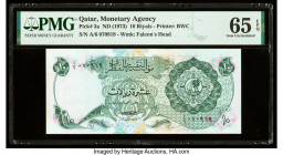 Qatar Qatar Monetary Agency 10 Riyals ND (1973) Pick 3a PMG Gem Uncirculated 65 EPQ. 

HID09801242017

© 2022 Heritage Auctions | All Rights Reserved