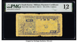 South Korea Military Payment Certificate 5 Dollars ND (1970) Pick M22 PMG Fine 12. 

HID09801242017

© 2022 Heritage Auctions | All Rights Reserved