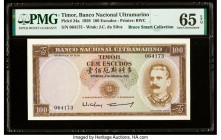 Timor Banco Nacional Ultramarino 100 Escudos 2.1.1959 Pick 24a PMG Gem Uncirculated 65 EPQ. 

HID09801242017

© 2022 Heritage Auctions | All Rights Re...