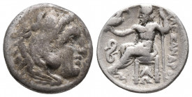 Philip III Arrhidaeus 323-317 BC. In the name and types of Alexander III Drachm Lampsakos (4.2gr, 16.4mm)