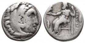 Alexander III, (336-323 B.C.), silver drachm, uncertain mint (4.1gr, 16.6mm)