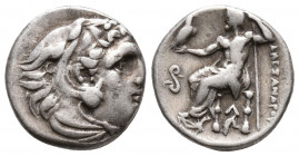 Alexander III 'the Great' AR Drachm. Lampsakos, circa 323-317 BC (4.2gr, 16.6mm)