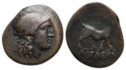 AEOLIS. Aegae. Ae 1st-2nd centuries BC 3.3gr, 17.8mm