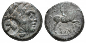 KINGS OF MACEDON. Kassander, 305-298 BC. AE 3.1gr, 15.5mm