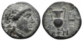 AEOLIS. Myrina. Ae (2nd-1st centuries BC). 3.1gr, 15.5mm
