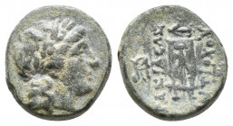 SELEUKID KINGDOM. Antiochos II Theos (261-246 BC). Ae. Sardeis. 2.1gr 12.9mm