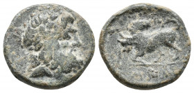 Pisidia. Ariassos 1st century BC AE. 3.4gr, 16.2mm