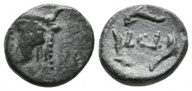 UNCERTAIN. Ae (2nd-1st centuries BC) 2.0gr, 13.7mm