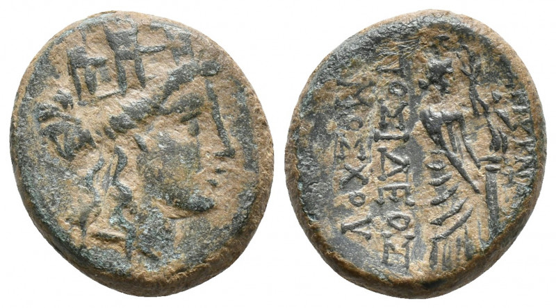 IONIA. Smyrna. Ae (2nd-1st century BC). 4.3gr, 17.6mm