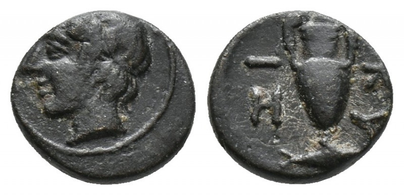Mysia, Kyzikos. Ca. 4th century B.C. 0.8gr, 9.2mm