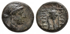 IONIA. Smyrna. Ae (Circa 170-145 BC) 2.6gr, 12.9mm
