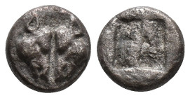 LESBOS, Unattributed early mint. Circa 500-450 BC. 0.8gr, 7.7mm