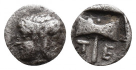 Troas. Tenedos circa 450-387 BC. 0.5gr, 6.9mm