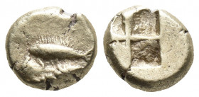 MYSIA, Kyzikos. Circa 600-550 BC. EL 2.6gr, 7.7mm