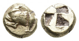 IONIA, Uncertain. Circa 600-550 BC. EL 1.3gr, 5mm
