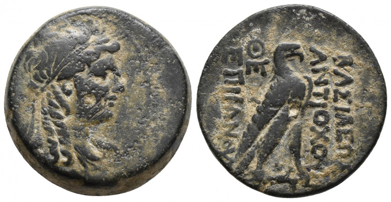 SELEUKID KINGDOM. Antiochos IV Epiphanes (175-164 BC). 18.1gr, 26.4mm