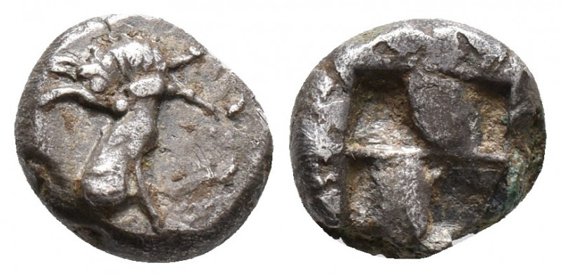 THRACO-MACEDONIAN TRIBES, Mygdones or Krestones. Circa 485-480 1gr, 7.4mm