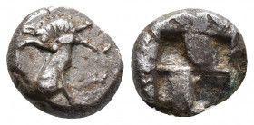 THRACO-MACEDONIAN TRIBES, Mygdones or Krestones. Circa 485-480 1gr, 7.4mm