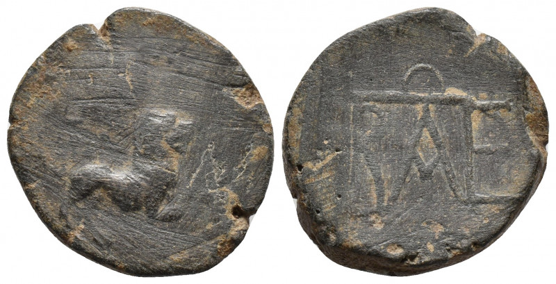 BOSPORUS KINGDOM. Polemon I. Ca. 15/14-8 BC. Æ 8.6gr 20.4gr