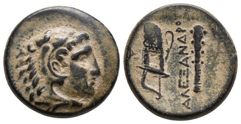 Macedonian Kingdom. Alexander III the Great. 336-323 B.C. AE 6.1gr 18.8mm