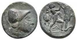 Kings of Macedon. Uncertain mint in Macedon. Antigonos II Gonatas 277-239 BC. Unit Æ4.8gr 16.9mm