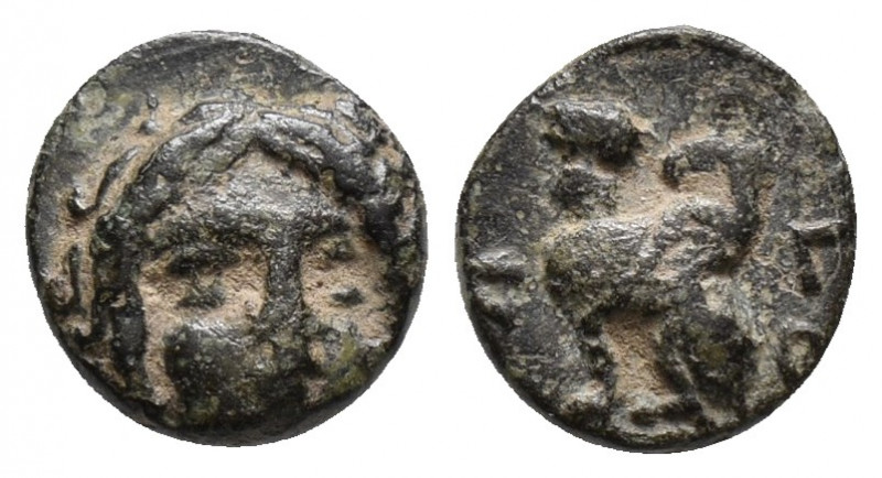 CARIA. Kaunos. Circa 390-370 BC. AE 0.8gr 9.6mm