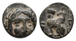 CARIA. Kaunos. Circa 390-370 BC. AE 0.8gr 9.6mm