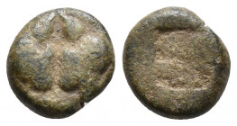 Lesbos. Mytilene 500-450 BC. Obol AR 1.2gr 9.8mm