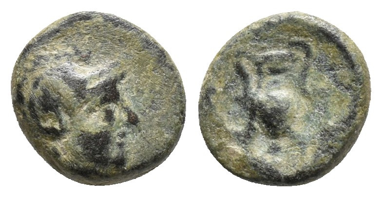 Aiolis, Myrina. ca. 2nd-1st century B.C. AE 1.1gr 8.6mm