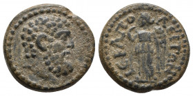 Phrygia. Hierapolis . Pseudo-autonomous issue circa AD 98-217. Bronze Æ 3.7gr 17.2mm