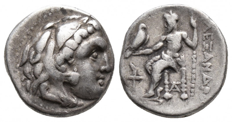 KINGS of MACEDON. Alexander III. 336-323 BC. AR Drachm Sardes 4.2gr 16mm