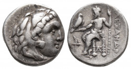 KINGS of MACEDON. Alexander III. 336-323 BC. AR Drachm Sardes 4.2gr 16mm