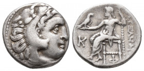 KINGS of MACEDON. Alexander III. 336-323 BC. AR Drachm Kolophon 4.4gr 16.8mm