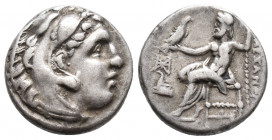 KINGS of MACEDON. Alexander III. 336-323 BC. AR Drachm 4.1gr 16.6mm