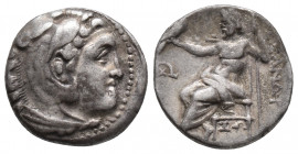 KINGS of MACEDON. Alexander III. 336-323 BC. AR Drachm Mylasa 4.2gr 17mm