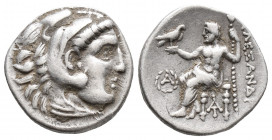 KINGS of MACEDON., Alexander III 'the Great' AR Drachm. Magnesia, circa 318-301 BC. 4.3gr 17.6mm