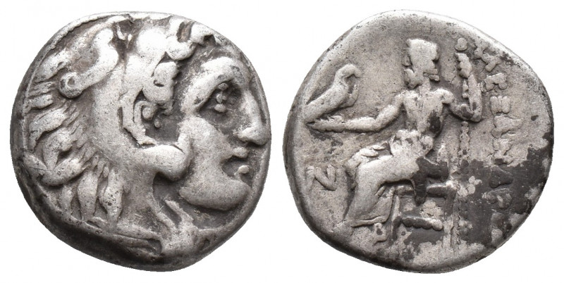 KINGS OF MACEDON. Alexander III ‘the Great’, 336-323 BC. Drachm Kolophon 3.8gr 1...