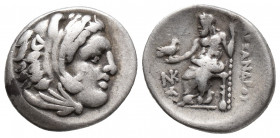 KINGS OF MACEDON Philip III Arrhidaios AR Drachm. Struck under Menander, in the name and types of Alexander III. Sardes 4.1gr 17.9mm
