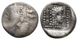 DYNASTS OF CARIA. Orou (Circa 490-470 BC). Obol 2.8gr 14mm