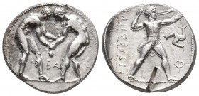 PAMPHYLIA, Aspendos. Circa 380/75-330/25 BC. AR Stater 10.8gr 23.3mm