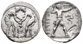 PAMPHYLIA, Aspendos. Circa 380/75-330/25 BC. AR Stater 10.8gr 23mm