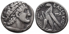 PTOLEMAIC KINGS OF EGYPT. Ptolemy XII Neos Dionysos (Auletes) AR Tetradrachm. Alexandria, dated RY 7 = 78/7 BC. 13.4gr 24.7mm